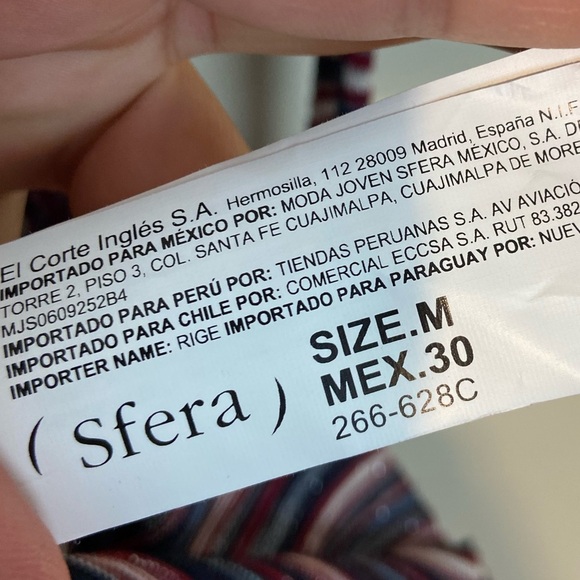 NWT Sfera Striped Metallic Midi Side Tassel Dress - Picture 9 of 13